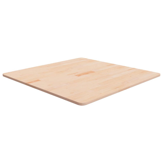 Tischplatte Quadratisch 80x80x1,5 cm Eichenholz Unbehandelt