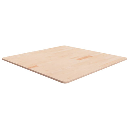 Tischplatte Quadratisch 90x90x1,5 cm Eichenholz Unbehandelt