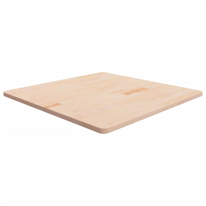 Tischplatte Quadratisch 90x90x2,5 cm Eichenholz Unbehandelt