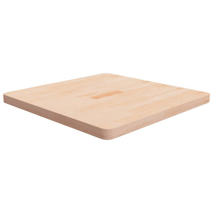Tischplatte Quadratisch 70x70x4 cm Eichenholz Unbehandelt