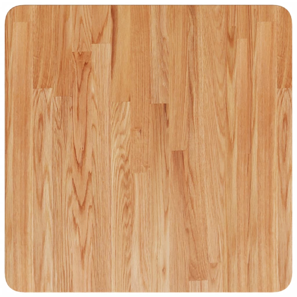 Tischplatte Quadratisch Hellbraun 50x50x1,5cm Behandelte Eiche