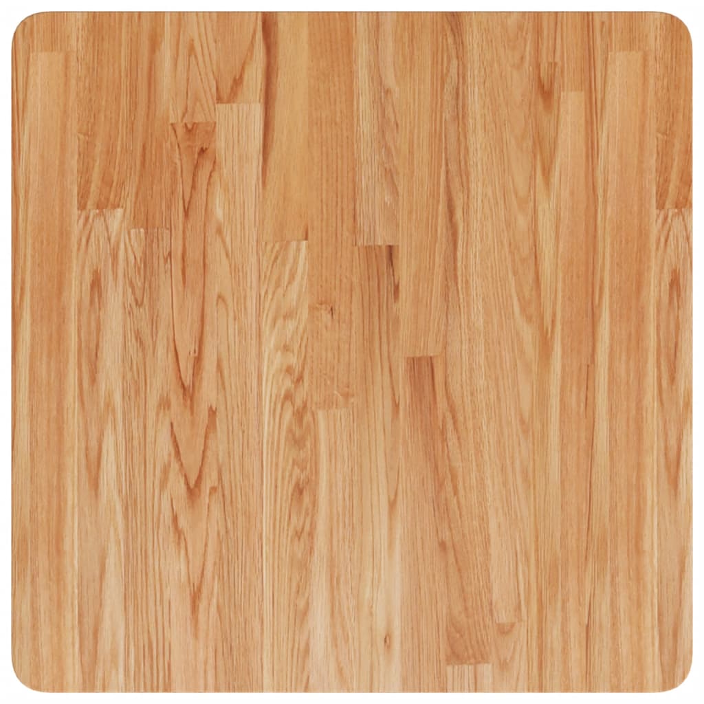 Tischplatte Quadratisch Hellbraun 60x60x1,5cm Behandelte Eiche