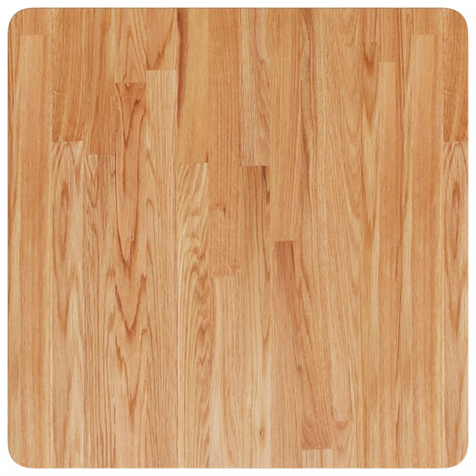 Tischplatte Quadratisch Hellbraun 60x60x1,5cm Behandelte Eiche