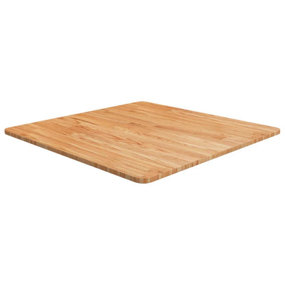 Tischplatte Quadratisch Hellbraun 70x70x1,5cm Behandelte Eiche