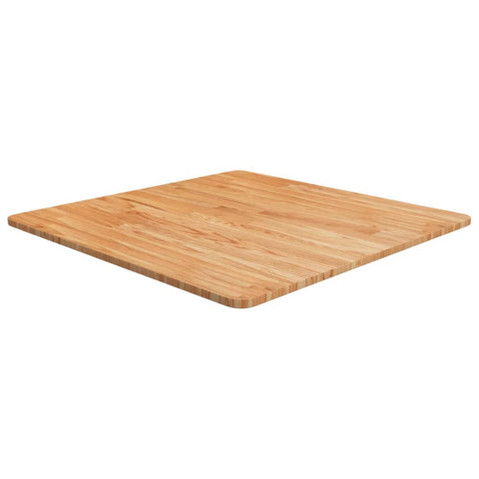Tischplatte Quadratisch Hellbraun 70x70x1,5cm Behandelte Eiche