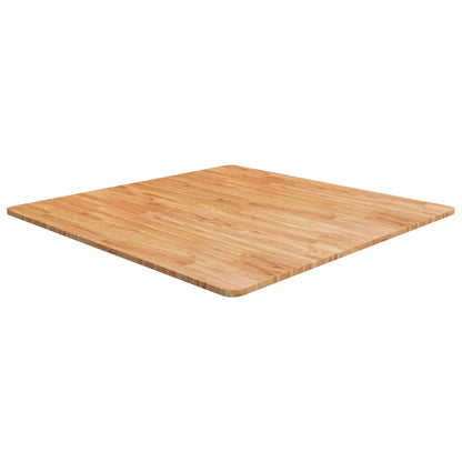 Tischplatte Quadratisch Hellbraun 90x90x1,5cm Behandelte Eiche