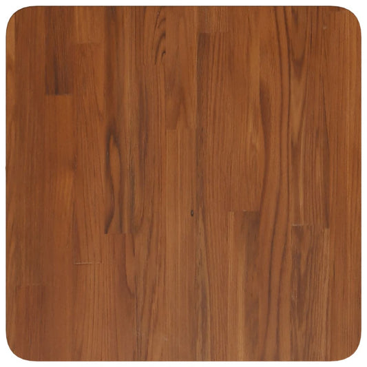 Tischplatte Quadratisch Dunkelbraun 40x40x1,5cm Eiche Behandelt