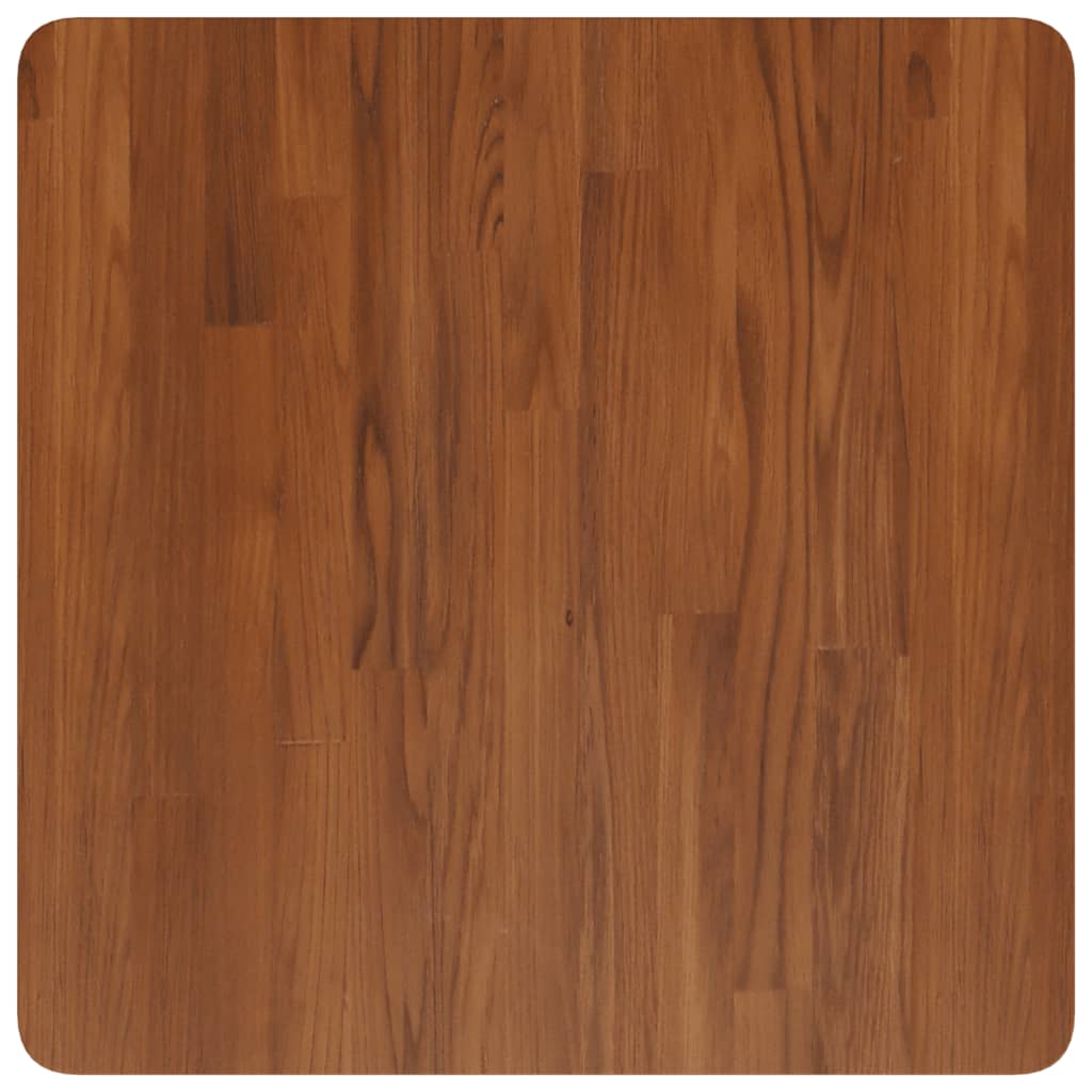 Tischplatte Quadratisch Dunkelbraun 60x60x1,5cm Eiche Behandelt