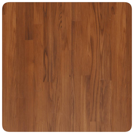 Tischplatte Quadratisch Dunkelbraun 60x60x1,5cm Eiche Behandelt