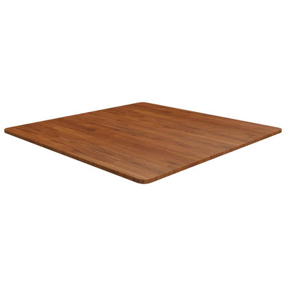 Tischplatte Quadratisch Dunkelbraun 90x90x1,5cm Eiche Behandelt