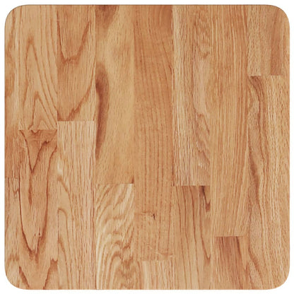 Tischplatte Quadratisch Hellbraun 40x40x2,5cm Behandelte Eiche