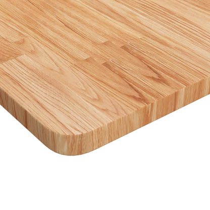 Tischplatte Quadratisch Hellbraun 40x40x2,5cm Behandelte Eiche