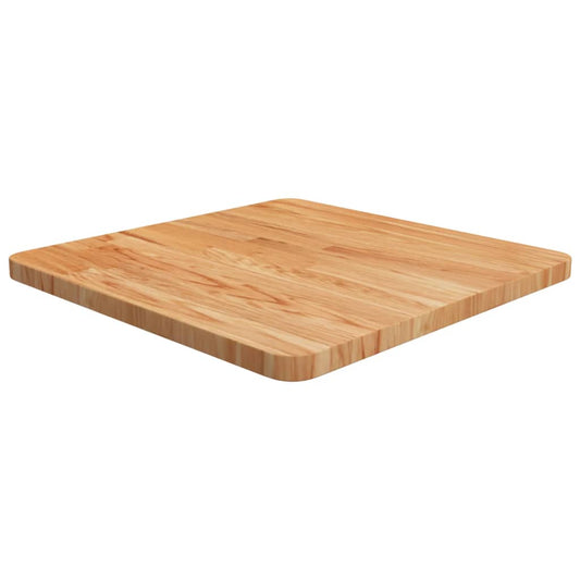 Tischplatte Quadratisch Hellbraun 50x50x2,5cm Behandelte Eiche