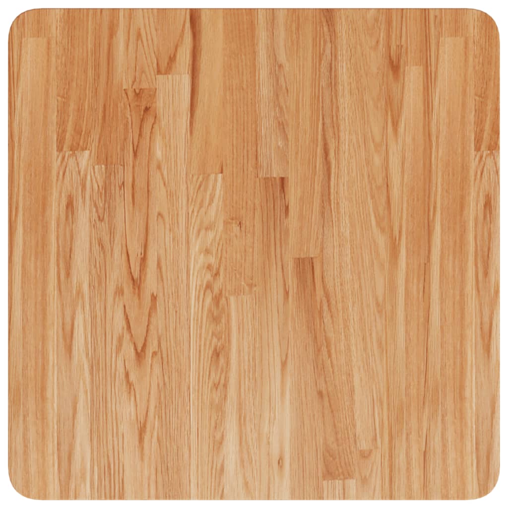 Tischplatte Quadratisch Hellbraun 50x50x2,5cm Behandelte Eiche