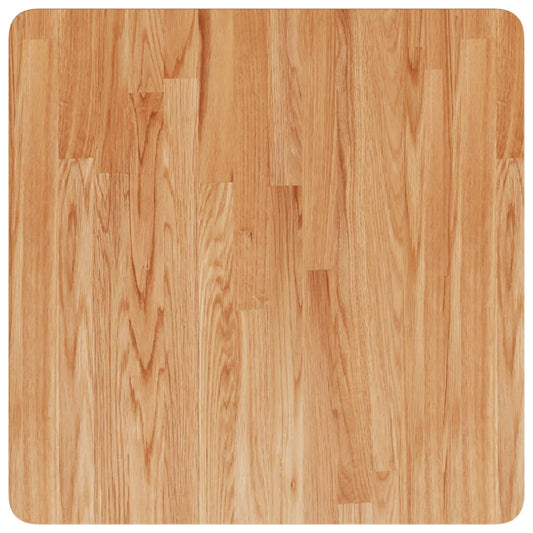 Tischplatte Quadratisch Hellbraun 60x60x2,5cm Behandelte Eiche