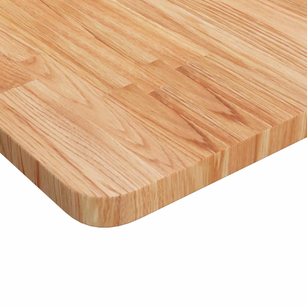 Tischplatte Quadratisch Hellbraun 60x60x2,5cm Behandelte Eiche