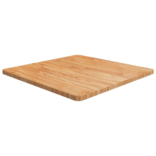 Tischplatte Quadratisch Hellbraun 70x70x2,5cm Behandelte Eiche