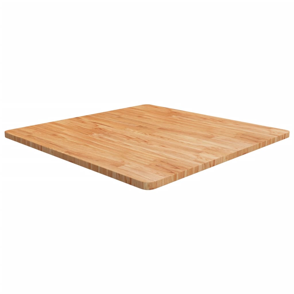 Tischplatte Quadratisch Hellbraun 90x90x2,5cm Behandelte Eiche