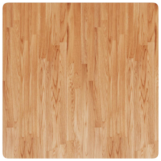 Tischplatte Quadratisch Hellbraun 90x90x2,5cm Behandelte Eiche
