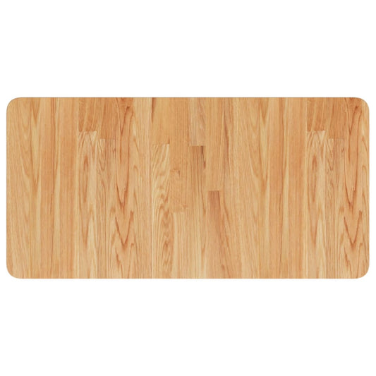 Waschtischplatte Hellbraun 80x40x2,5 cm Massivholz Behandelt