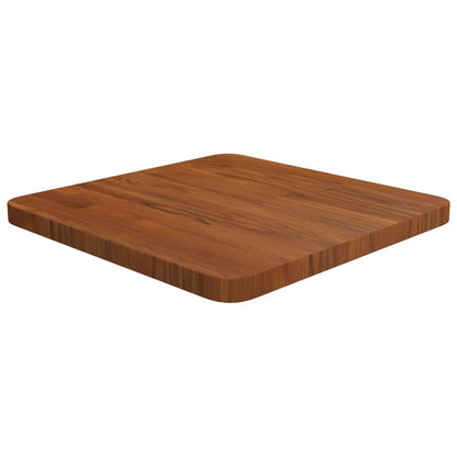 Tischplatte Quadratisch Dunkelbraun 40x40x2,5cm Eiche Behandelt