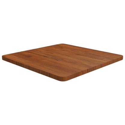 Tischplatte Quadratisch Dunkelbraun 60x60x2,5cm Eiche Behandelt