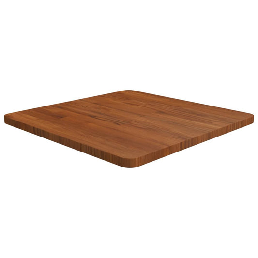 Tischplatte Quadratisch Dunkelbraun 60x60x2,5cm Eiche Behandelt