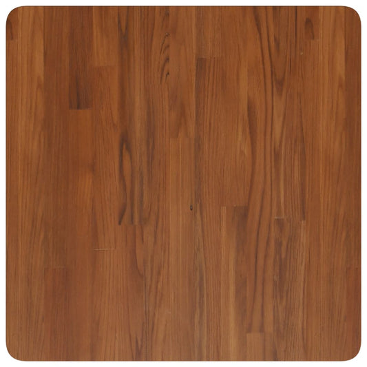 Tischplatte Quadratisch Dunkelbraun 60x60x2,5cm Eiche Behandelt