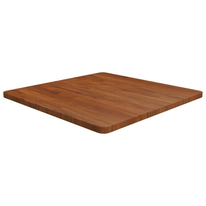 Tischplatte Quadratisch Dunkelbraun 70x70x2,5cm Eiche Behandelt