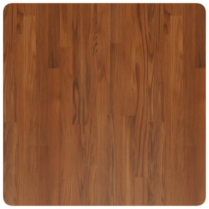 Tischplatte Quadratisch Dunkelbraun 70x70x2,5cm Eiche Behandelt
