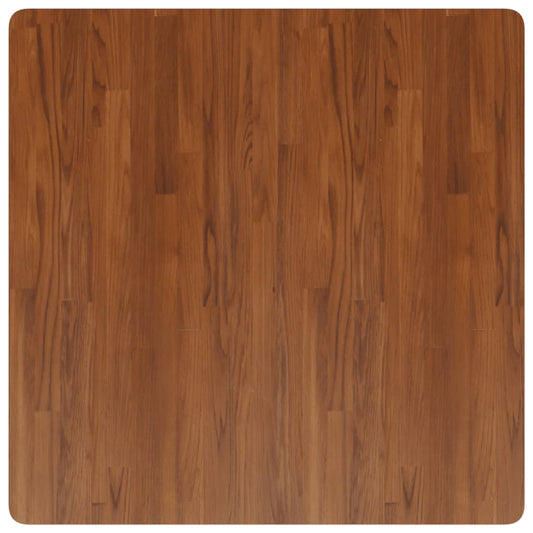 Tischplatte Quadratisch Dunkelbraun 90x90x2,5cm Eiche Behandelt