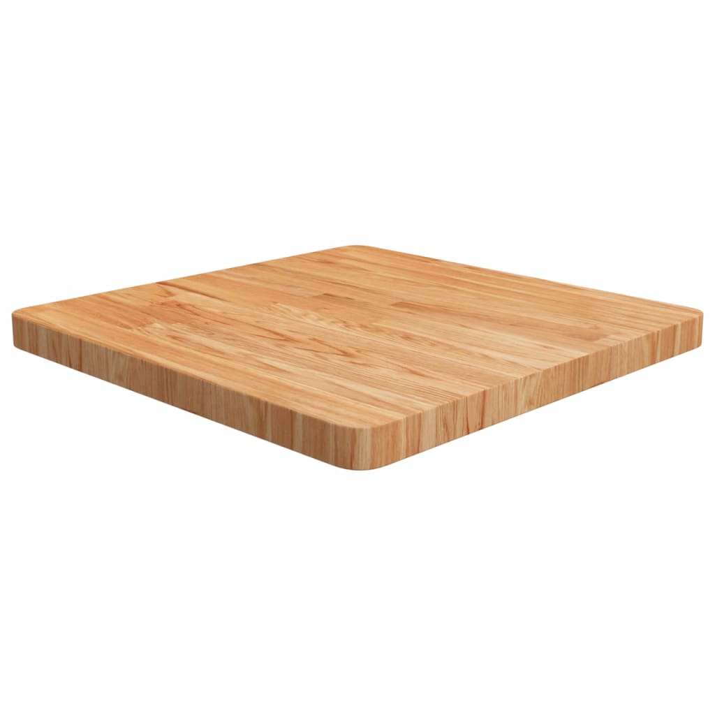 Tischplatte Quadratisch Hellbraun 60x60x4cm Behandelte Eiche