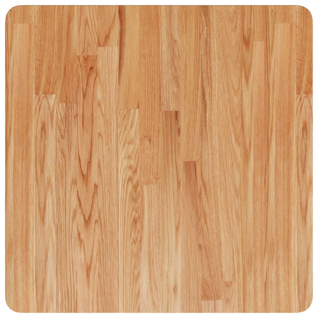 Tischplatte Quadratisch Hellbraun 60x60x4cm Behandelte Eiche