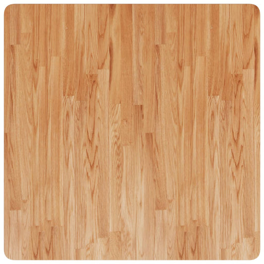 Tischplatte Quadratisch Hellbraun 80x80x4cm Behandelte Eiche