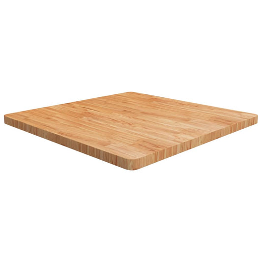 Tischplatte Quadratisch Hellbraun 90x90x4cm Behandelte Eiche