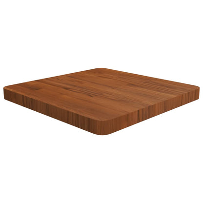 Tischplatte Quadratisch Dunkelbraun 50x50x4cm Behandelte Eiche
