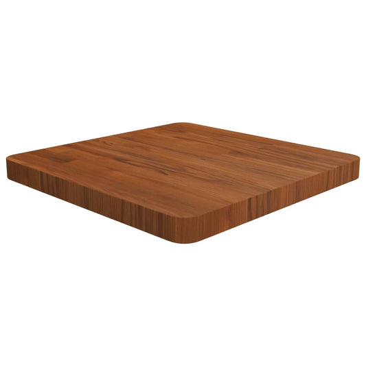 Tischplatte Quadratisch Dunkelbraun 50x50x4cm Behandelte Eiche
