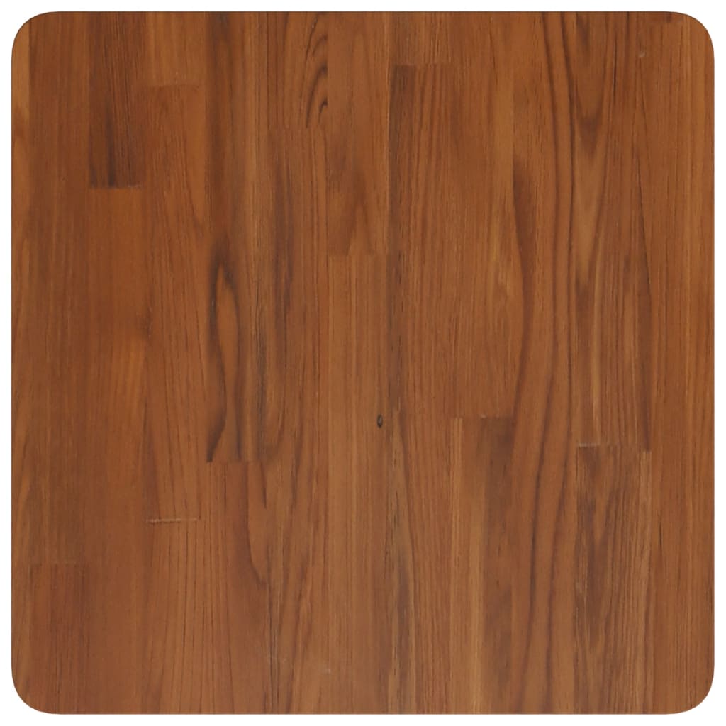 Tischplatte Quadratisch Dunkelbraun 50x50x4cm Behandelte Eiche