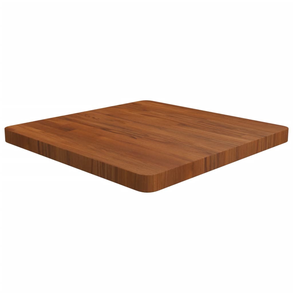 Tischplatte Quadratisch Dunkelbraun 60x60x4cm Behandelte Eiche