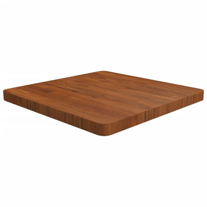 Tischplatte Quadratisch Dunkelbraun 60x60x4cm Behandelte Eiche