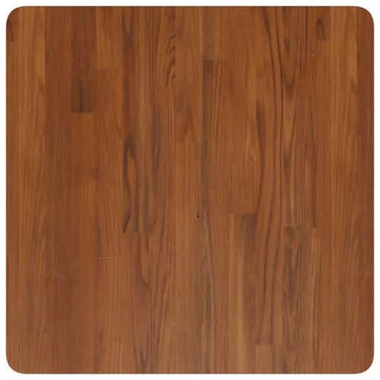 Tischplatte Quadratisch Dunkelbraun 60x60x4cm Behandelte Eiche
