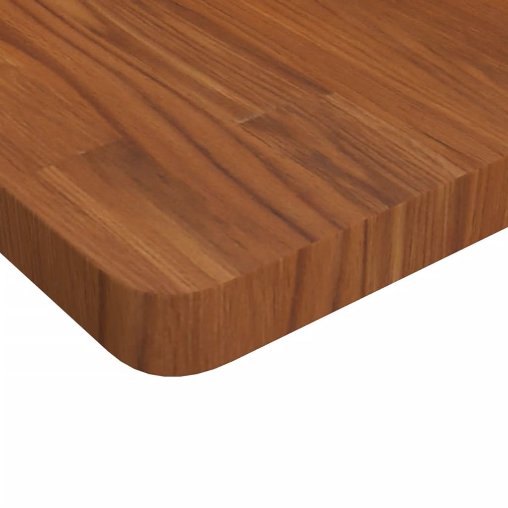 Tischplatte Quadratisch Dunkelbraun 60x60x4cm Behandelte Eiche