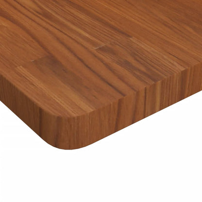 Tischplatte Quadratisch Dunkelbraun 60x60x4cm Behandelte Eiche