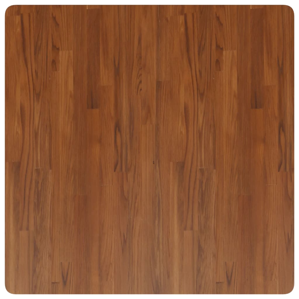 Tischplatte Quadratisch Dunkelbraun 90x90x4cm Behandelte Eiche