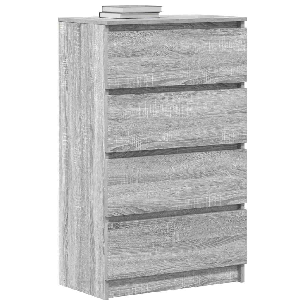 Sideboard Grau Sonoma 60x35x98,5 cm Holzwerkstoff