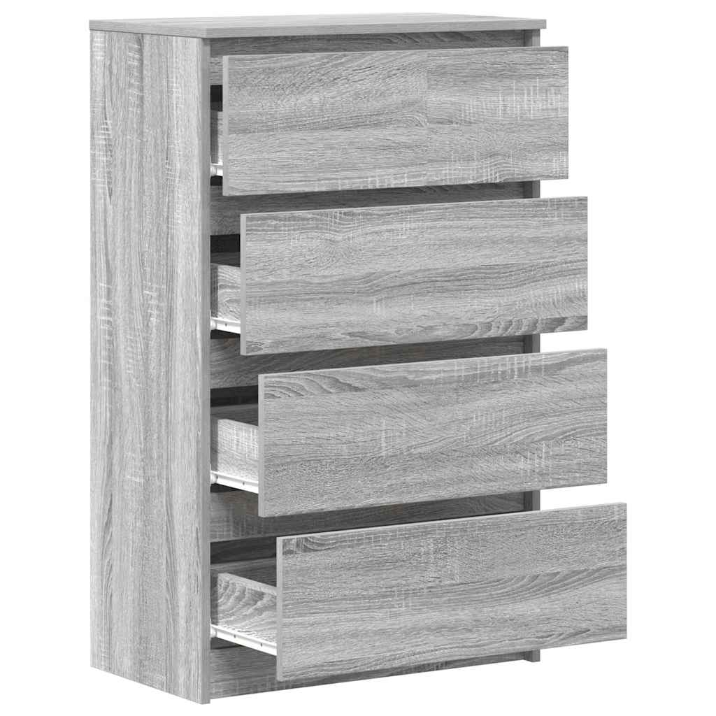 Sideboard Grau Sonoma 60x35x98,5 cm Holzwerkstoff