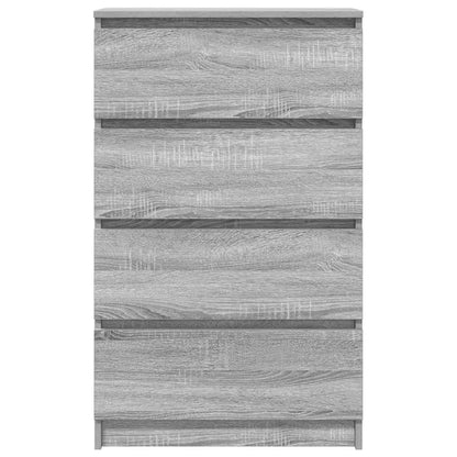 Sideboard Grau Sonoma 60x35x98,5 cm Holzwerkstoff