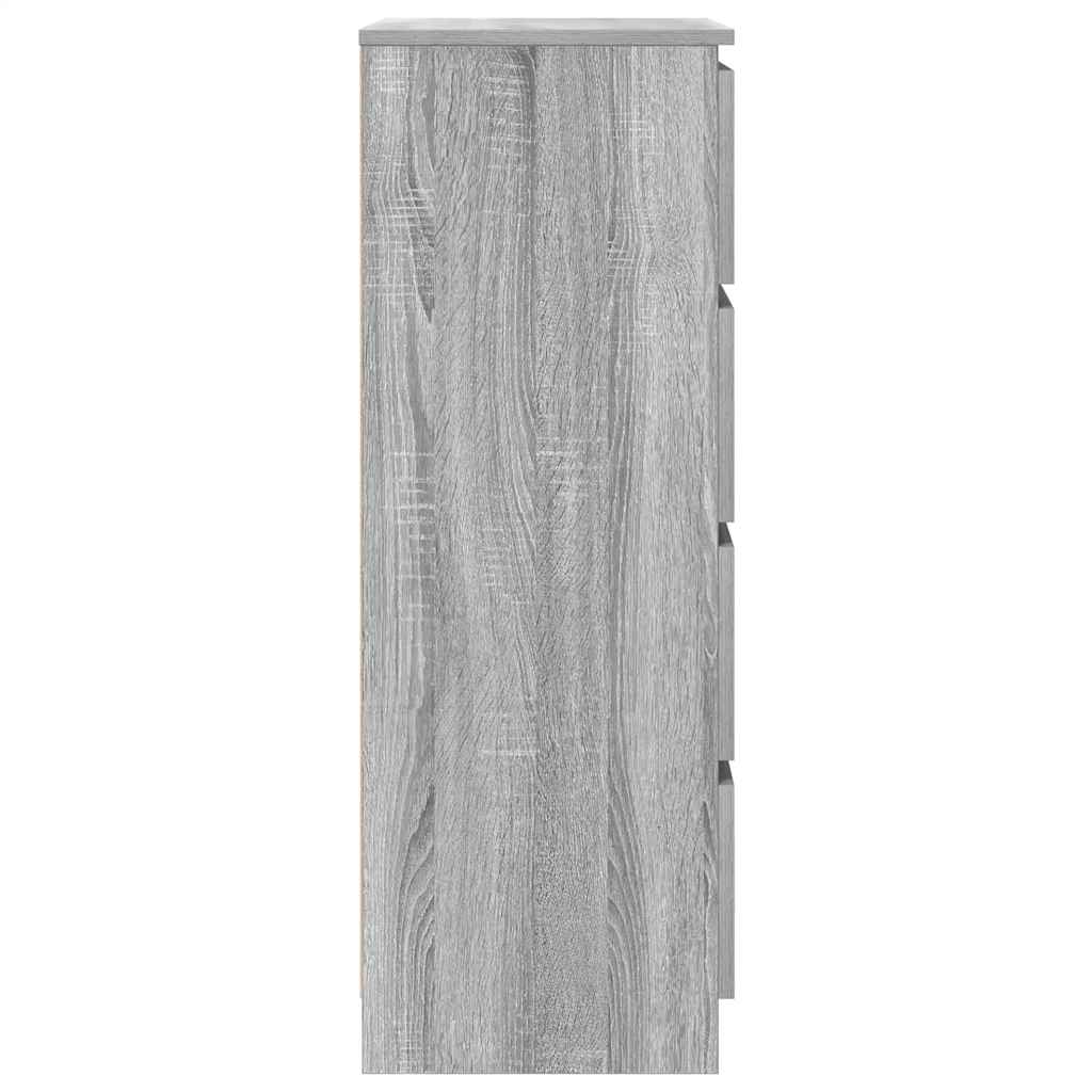 Sideboard Grau Sonoma 60x35x98,5 cm Holzwerkstoff