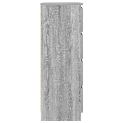 Sideboard Grau Sonoma 60x35x98,5 cm Holzwerkstoff