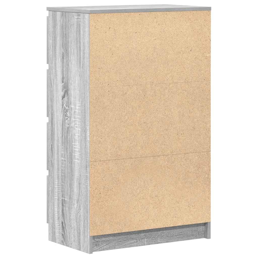 Sideboard Grau Sonoma 60x35x98,5 cm Holzwerkstoff